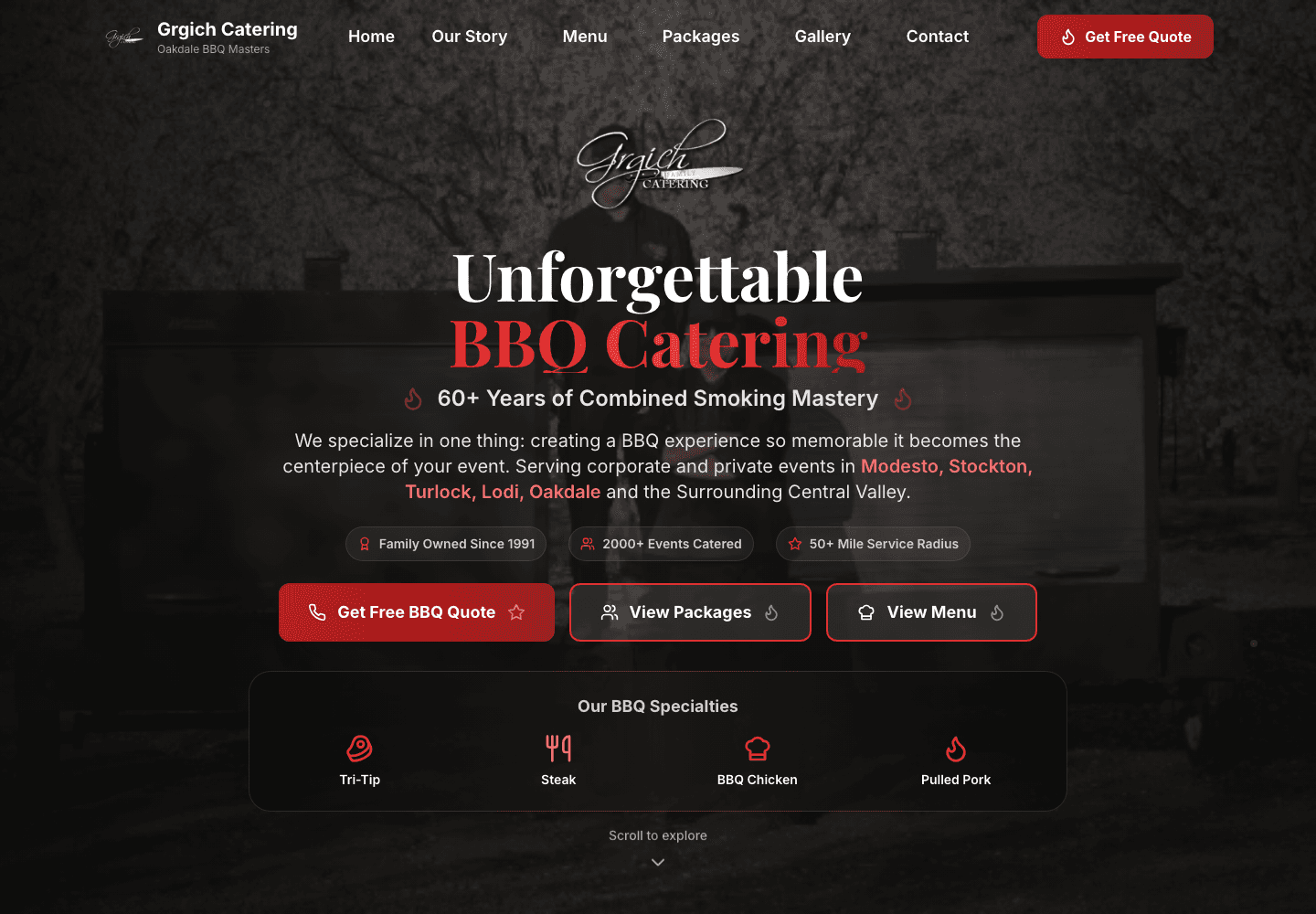 Grgich Catering project visual